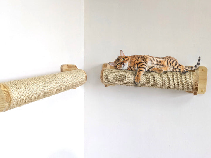 Cat Scratching Post for Playing and Jumping along the wall, Modern cat scratcher, Scratching post, Cat wall post, Katzenbaum