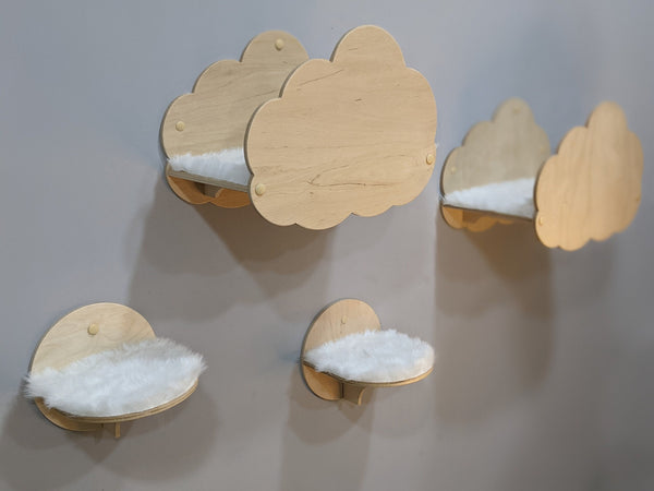 Set "2 Hearts Together", Wall mounted cat bed, Cat shelves, Cat climbing wall, Cat wall shelves, Cat tree, Cat tower, Cat wall furniture