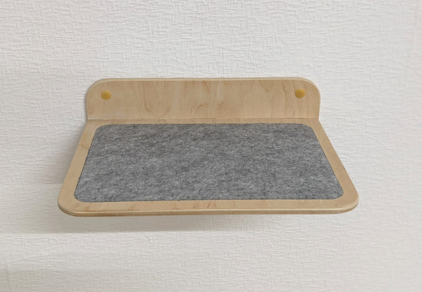 Wall Cat Bed with Felt Cover, Modern Cat Bed, Wood Shelf Bed, Cat lover gift, Floating Mounted Cat Shelves Carpeted, Cat Ladder Platform