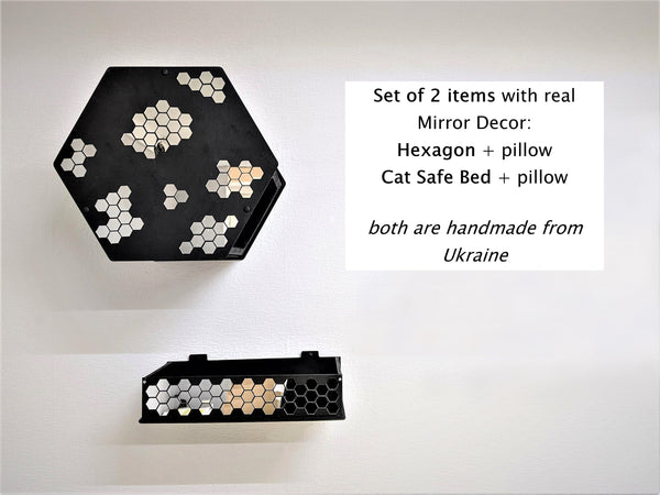 Cat Wall Furniture Set, Wall mounted cat bed, Cat shelves, Cat furniture, Cat climbing wall, Cat tree, Cat tower, Cat wall furniture, Tunnel