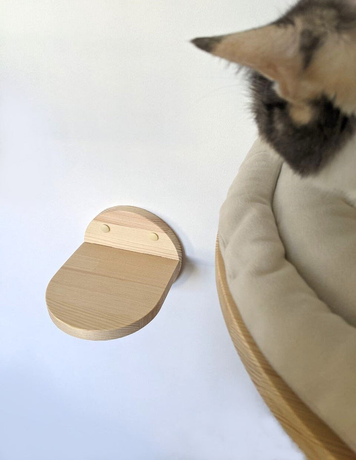 M sized Step for Cats from Pine Wood, Cat wall shelves, Cat steps for wall, Cat furniture wall, Cat stairs, Cat steps, Cat stairs wall