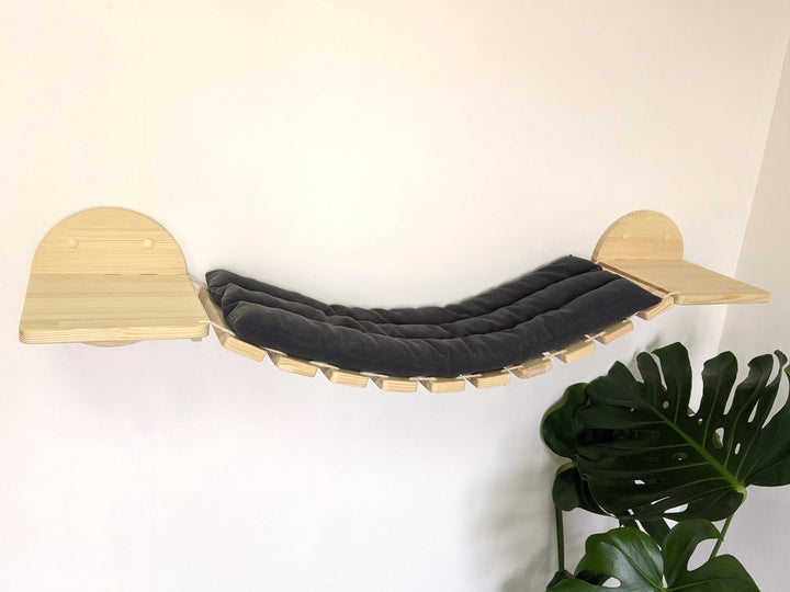 Cat Bridge from Pine Wood, Cat wall shelves, Cat furniture, Cat bridge for wall, Cat tree wall, Cat furniture wall, Cat wall bed, Cat ladder