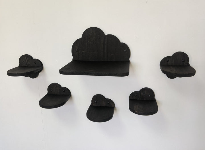 SET of 6 Clouds of Cat Shelves for Walls (all types), Cute cat wall furniture set, Cat climbing wall 2023