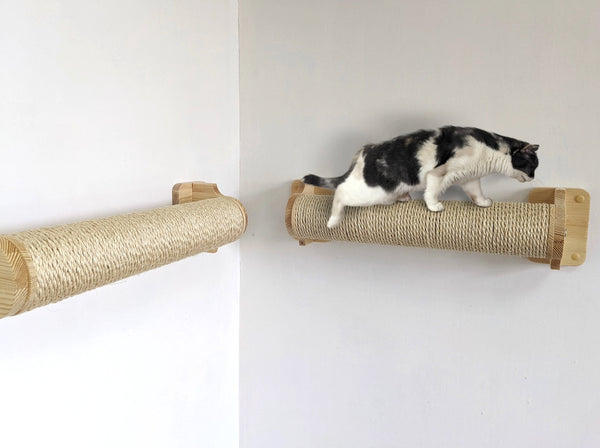 Cat Scratching Post for Playing and Jumping along the wall, Modern cat scratcher, Scratching post, Cat wall post, Katzenbaum